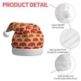 thumbnail image 4 of Haiem Red Cars Pattern Santa Hat Confortable Velvet Christmas Hat for Christmas Party Favors Fit for Adults Men Women, 4 of 6