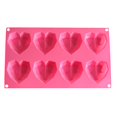 thumbnail image 1 of Molde de silicona reutilizable antiadherente resistencia al calor 3d molde de pastel en forma de corazón para alimentos, 1 of 5