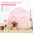 thumbnail image 3 of Princess Castle,Play Tent for Kids, Fairy Tale Kids Teepee Children Playhouse Indoor & Outdoor, Gift Toys for Girls Boys Pink tent -, 3 of 4