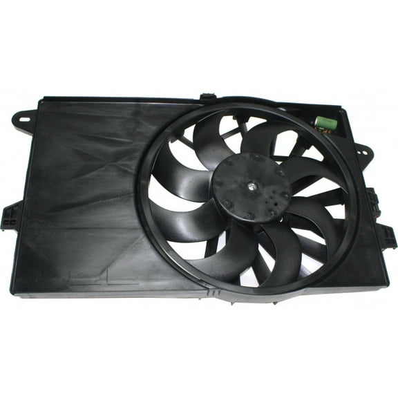 For Fiat 500 Cooling Fan Assembly for Radiator / A/C Condenser 2012-2019 Type 1 For FI3115100 | 68073673AA