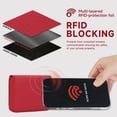 thumbnail image 5 of SENDEFN Leather Credit Card Holder Wallet for Women RFID Small Zipper Card Case with ID Window, 5 of 6