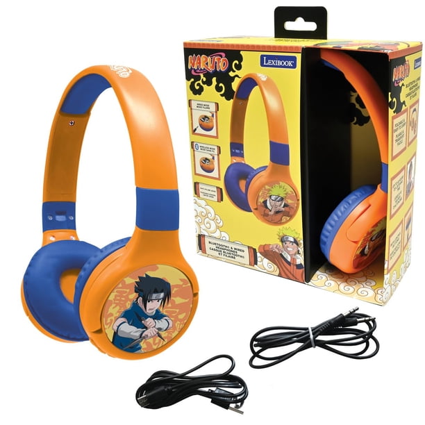 Auriculares 2 en 1 LEXiBOOK Naruto Bluetooth con Micrófono Con Cable