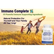 Immune Support Supplement, Immuno Complete is 15 Powerful Ingredients Vitamin C, D, Zinc, Magnesium, Elderberry Plus 10 More