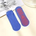 thumbnail image 4 of TNOBHG Dotted Floor Socks Adult Anti-skid Trampoline Socks with Silicone Grip Bottom High Elasticity Sweat Absorption Yoga Floor Socks 1 Pair, 4 of 8