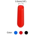 thumbnail image 2 of Unique Bargains 180pcs Rubber End Caps 3.5mm(1/8') ID Vinyl PVC Round Tube Bolt Cap Cover Screw Thread Protector, Black Red Blue, 2 of 5