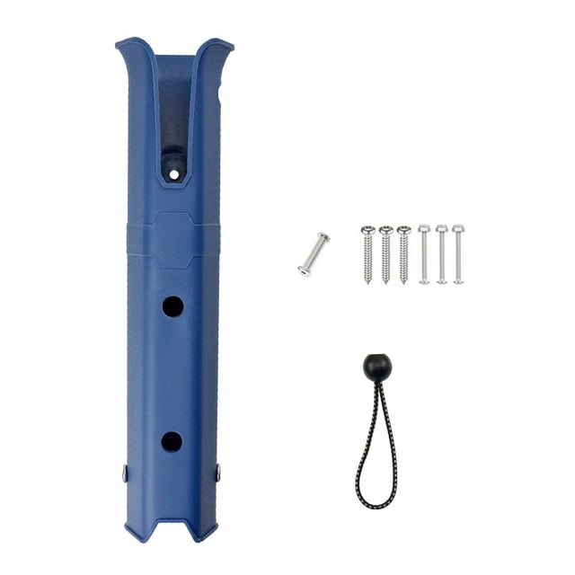 Graflsoa Upgraded Blue Plastic Fishing Rod Holder for Boats, Kayaks, and Walls - Compact & Lightweight Design