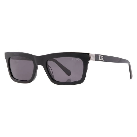 Guess Smoke Smoke Rectangular Men's Sunglasses GU00212 01A 55