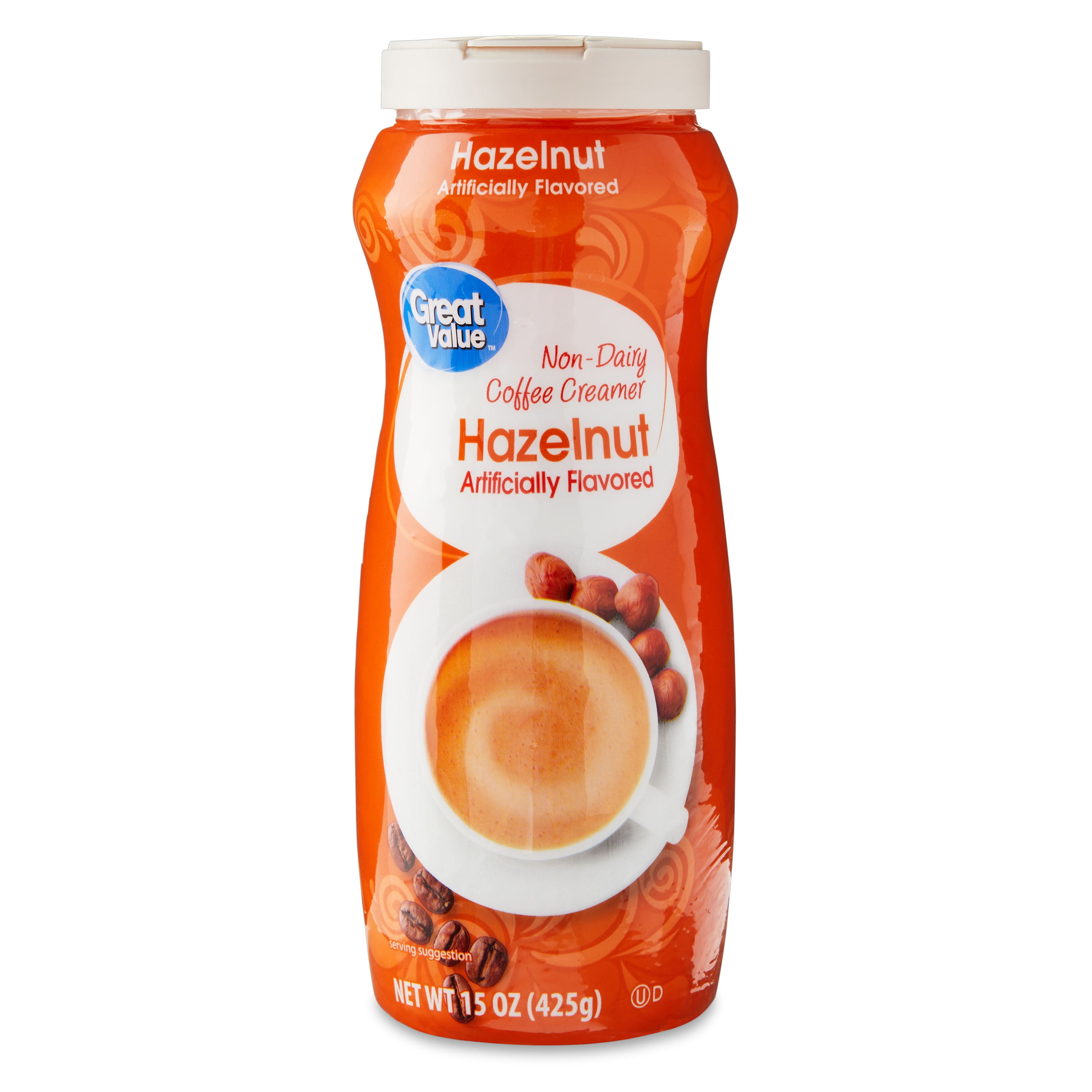 Great Value Non-Dairy Hazelnut Coffee Creamer, 15 oz