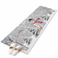 thumbnail image 6 of Grey Christmas Kitchen Runner Rug 2x6 Washable Runners for Hallway Non Slip Snowman Xmas Tree Snowflake Winter Birds Branches Large Area Rug Indoor Floor Carpet for Bathroom Laundry Entryway Bedroom, 6 of 8