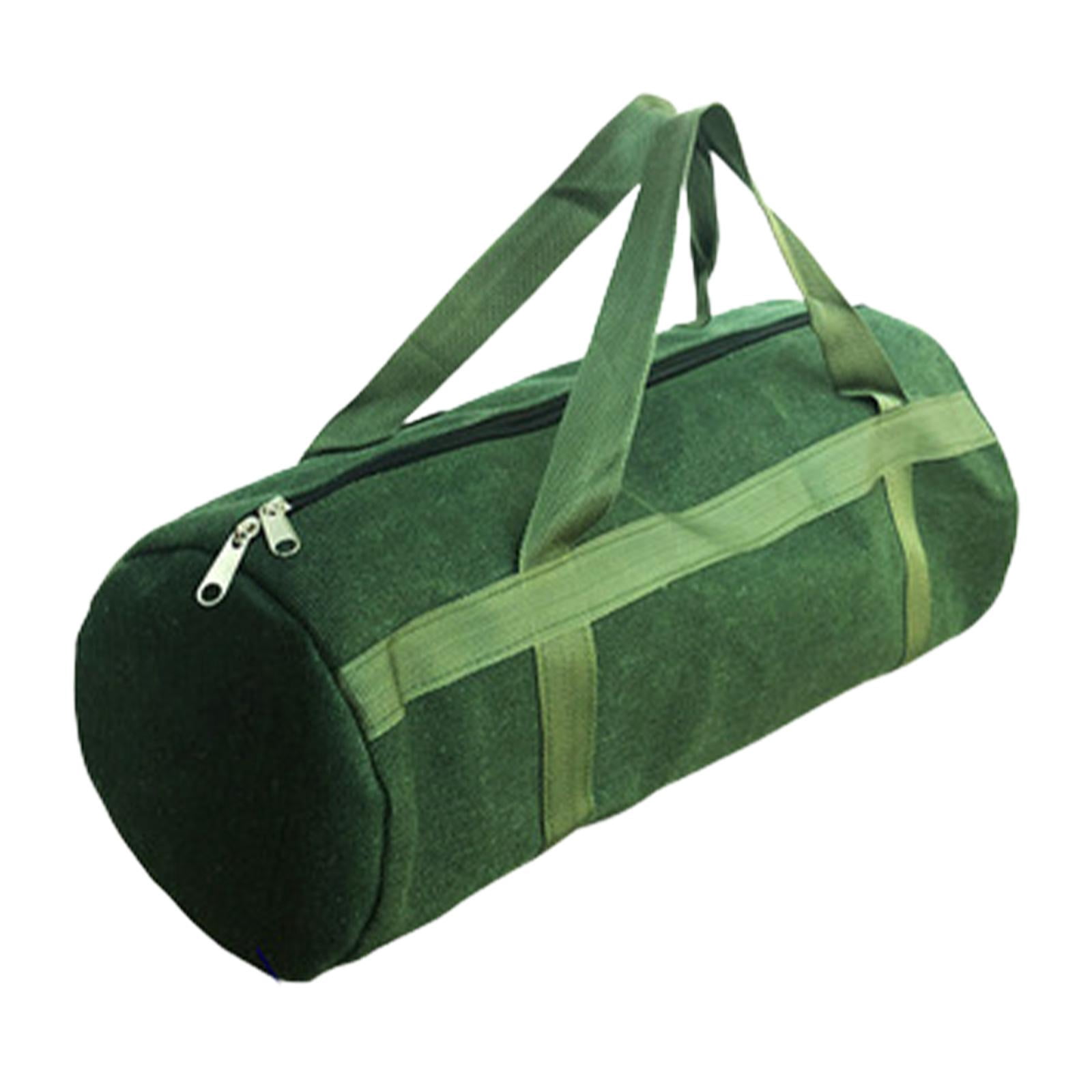 oshhnii Canvas Tool Bag Easy to Carry with Handle Thick Storage Wide Mouth Tool Tote for 60x24cm