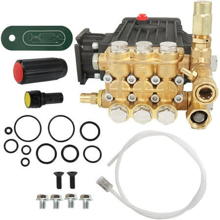 OTTULUR 3.1 GPM 3000 PSI Washer Pump 3/4 Inch Shaft for Cleaning Indoor and Outdoor Walls, Roads, etc