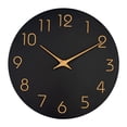 thumbnail image 1 of Reloj de pared circular Perfecl decoración de arte de pared minimalista silenciosa 10 pulgadas, 1 of 8
