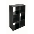 thumbnail image 6 of Mainstays 6 Cube Storage Organizer, Black, 6 of 12