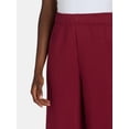 thumbnail image 5 of No Boundaries Soft Fleece Wide Leg Pants, 30” Inseam, 1 or 2-Pack, Women’s XXS-4X, 5 of 5