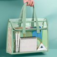 thumbnail image 5 of 1 large capacity portable transparent waterproof handheld folder, expandable file storage bag, PVC self-adhesive file bag for of, 5 of 9
