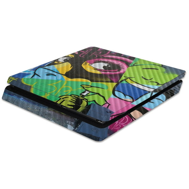 Download Graffiti Skin For Sony PS4 Slim Console | Protective, Durable Textured Carbon Fiber Finish ...