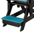 thumbnail image 2 of OS Home and Office Model 516ARB-K Double Balcony Height Glider with Center Table in Aruba Blue and Black, 2 of 8