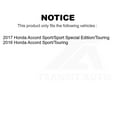 thumbnail image 2 of SIM Front Rear Semi-Metallic Brake Pads Kit for Car Honda Accord KSM-100213, 2 of 2