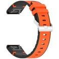 thumbnail image 3 of XiHAMA Compatible with Garmin Fenix7/Fenix6/Forerunner 965/Quatix8 51mm/Garmin instinct E 40mm/COROS VERTIX2 etc Quickfit Silicone Watch Band 20mm 22mm 26mm Width Soft Silicone Watch Strap, 3 of 10