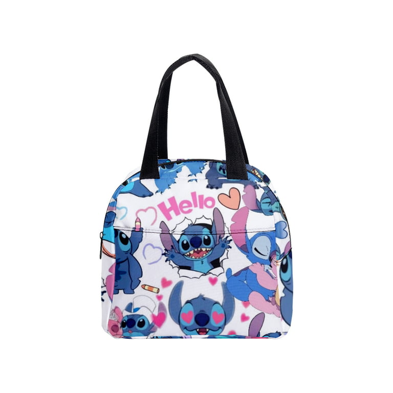 Lilo & Stitch Insulated lunch bag For Women Kids Cooler Bag Thermal bag  Portable Picnic Work 