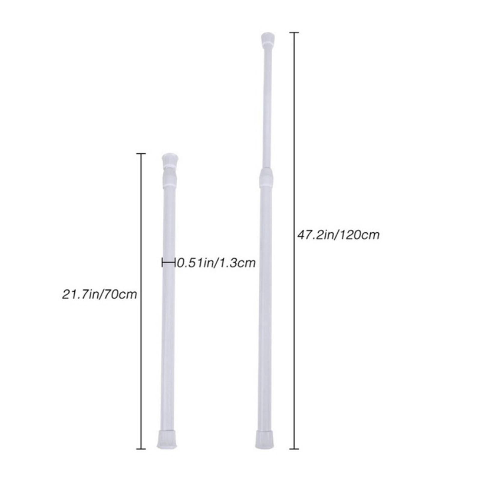 Axioma 2x Tension Rods, Cupboard Rods Adjustable Small Spring Tension Rods Extendable Cupboard Bars for Bathroom Window Closet Bookshelf