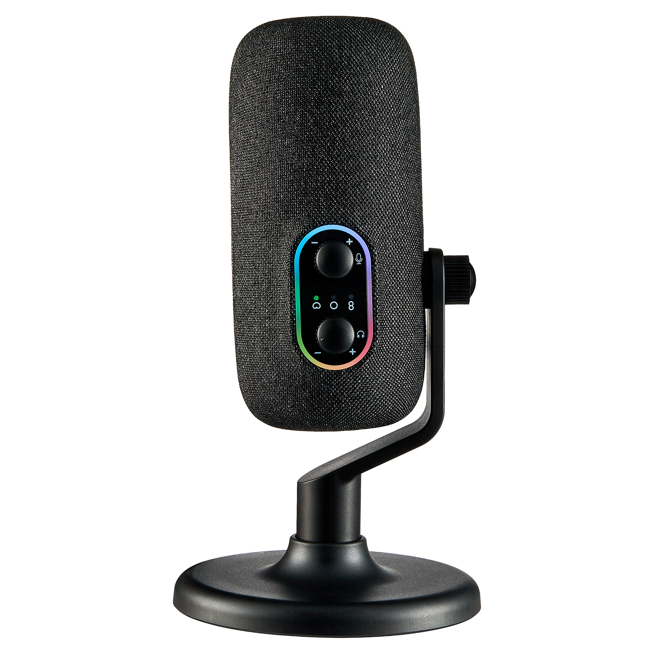 onn USB Tri-Pattern Condenser Microphone Black