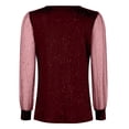 thumbnail image 6 of T Shirts for Women Fashion Spring Long Sleeve Square Neck Solid Color Top Summer Casual Loose Basic Tee, 6 of 6