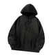 thumbnail image 1 of Sudadera con capucha de manga larga para mujer, ropa cómoda Negro, 1 of 9