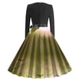 thumbnail image 3 of Long Sleeve Dress,Long Dress for Women Summer,Womens Fashion Casual Printing Long Sleeve Round-Neck Dress,Casual Summer Dress for Women,Dress for Women Casual Summer, 3 of 3