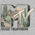 thumbnail image 2 of Men's MTV Retro Desert Logo  Graphic Tee Athletic Heather 2X Large, 2 of 5