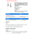 thumbnail image 2 of Rear Window Regulator and Motor Kit 2 Piece - Compatible with 2007 - 2013 Chevy Silverado 3500 HD Extended Cab Pickup 2008 2009 2010 2011 2012, 2 of 2
