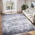 thumbnail image 2 of 5x7 Area Rugs Modern Abstract Faux Wool Rug Ultra-Soft Low Pile Accent Rug Stain Resistant Carpet Machine Washable Rugs for Bedroom with Non Slip Backing, 2 of 8