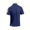 thumbnail image 5 of Fnnxeal Mens Polo Shirts, Collared Summer Casual Shirt With Short Sleeves Lightweight Solid Shirt for Men Navy, 5 of 9