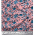 thumbnail image 1 of Soimoi Velvet Fabric Floral & Leopard Animal Skin Decor Fabric Printed Yard 58 Inch Wide, 1 of 3