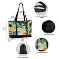thumbnail image 2 of FORMRS Canvas Laptop Tote Bag for Women with 15.6" Computer Compartments Shoulder Handbag, Art Field, 2 of 7