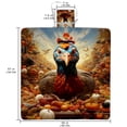 thumbnail image 2 of Thanksgiving Canvas Beach Blanket Picnic Mat for Outdoor Activities - Waterproof and Sandproof, Large Size for Family Gathering and Beach Fun, 2 of 6