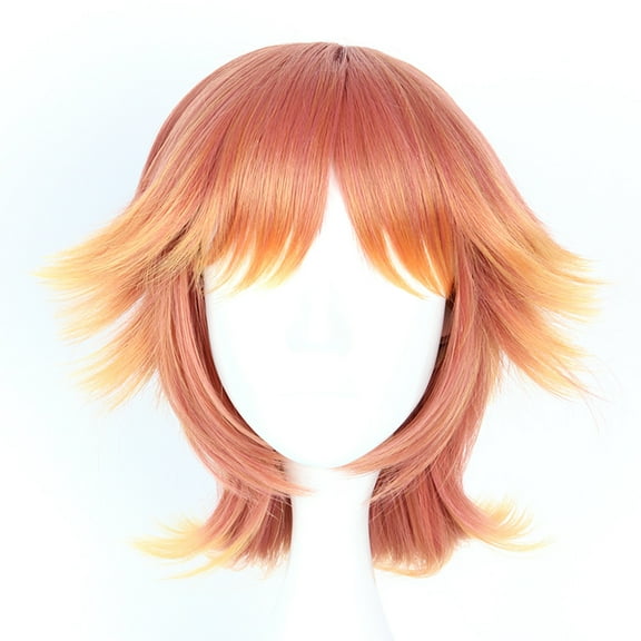 Unique Bargains Wigs for Women 12" Multicolour Wigs with Wig Cap