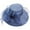 A1 Blue, variant on BODOAO Derby Hat forWomen Garden Party Hat Hat forChurch Goers Hat forRace Goers Fancy Hat Elegant Dress Hat Formal Hat forWomen Bridal Tea Party Wedding Hat Floral Organza Hat Coffee