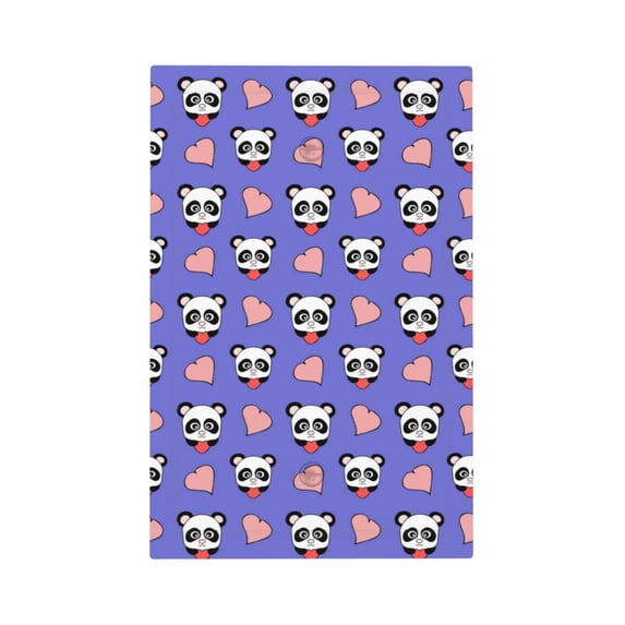 DouZhe 1-Gang Blank Wallplate, Cute Hearts Love Panda Decorative Wall Plates