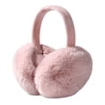 thumbnail image 1 of HaoXun Winter Fleece-Lined Foldable Faux Rabbit Fur Ear Muffs - Windproof Cold Weather Protection with Adjustable Headband for Outdoor Activities, 1 of 6