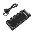 thumbnail image 3 of ARGB Splitter 5V 3Pin ARGB Hub Interface Computer Sync for LED Controller, 3 of 10
