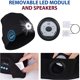thumbnail image 3 of Regalos prácticos originales para hombres, sombreros negros LED Bluetooth para hombres, sombreros para hombres / mujeres, regalos de Navidad para hombres, PenghuiLiu 9024719196077, 3 of 5