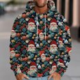 thumbnail image 2 of GuangCheng Pullover,Chirstmas Printed,Hooded,Sweatshirts for Men,Drawstring,Drop Shoulder,Long Sleeve,Outfits Hoodies, 2 of 5