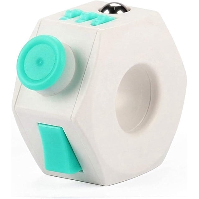 Anillo de descompresión Fidget Cube, juguete para ansiedad, color verde claro