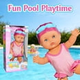 thumbnail image 6 of Upgraded Waterproof Swimming Baby Doll for Pool - Battery Powered Backstroke & Freestyle Water Toy - Movable Joints Bath Doll Gift, 6 of 6