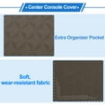 thumbnail image 2 of Unique Bargains Car Center Console Cushion Pad 12.59"X7.67" Center Console Cover Armrest Seat Box Cover Faux Leather Coffee, 2 of 6