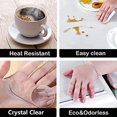 thumbnail image 5 of Table Protector Transparent Plastic Clear Table Pad Clear Vinyl Plastic Floor Runner Kitchen Furniture Surface Countertop Protector Mat Wipeable Waterproof Easy Clean Anti Scratch Rectangle 12x60, 5 of 5