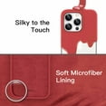 thumbnail image 5 of JETech Silicone Case for iPhone 14 Pro Max 6.7-Inch, Silky-Soft Touch Full-Body Protective Phone Case, Shockproof Cover with Microfiber Lining (Red), 5 of 7