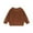 Coffee, variant on Kids Knit Pullover Sweater Crewneck Long Sleeve Soft Breathable Lightweight Toddler Jumper for Girls Daily Wear