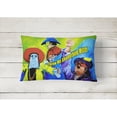 thumbnail image 2 of Carolines Treasures MW1108PW1216 Mardi Gras Throw me something mister   Canvas Fabric Decorative Pillow 12H x16W, 2 of 3
